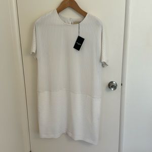 MM Lafleur cream dress with Lilic stripes XL